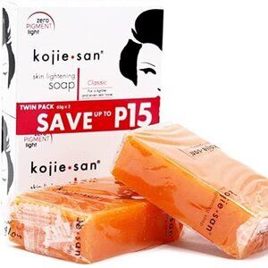 Kojie San Skin Body Brightening Soap Original Kojic Acid Dark Spot Korean 2 Bar
